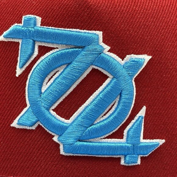 NEW ERA 9FORTY A-Frame Charlotte NC 704 Snapback Hat Red Teal One Size NWOT - Picture 3 of 9